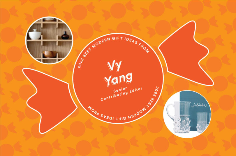 orange candy themed gift guide banner