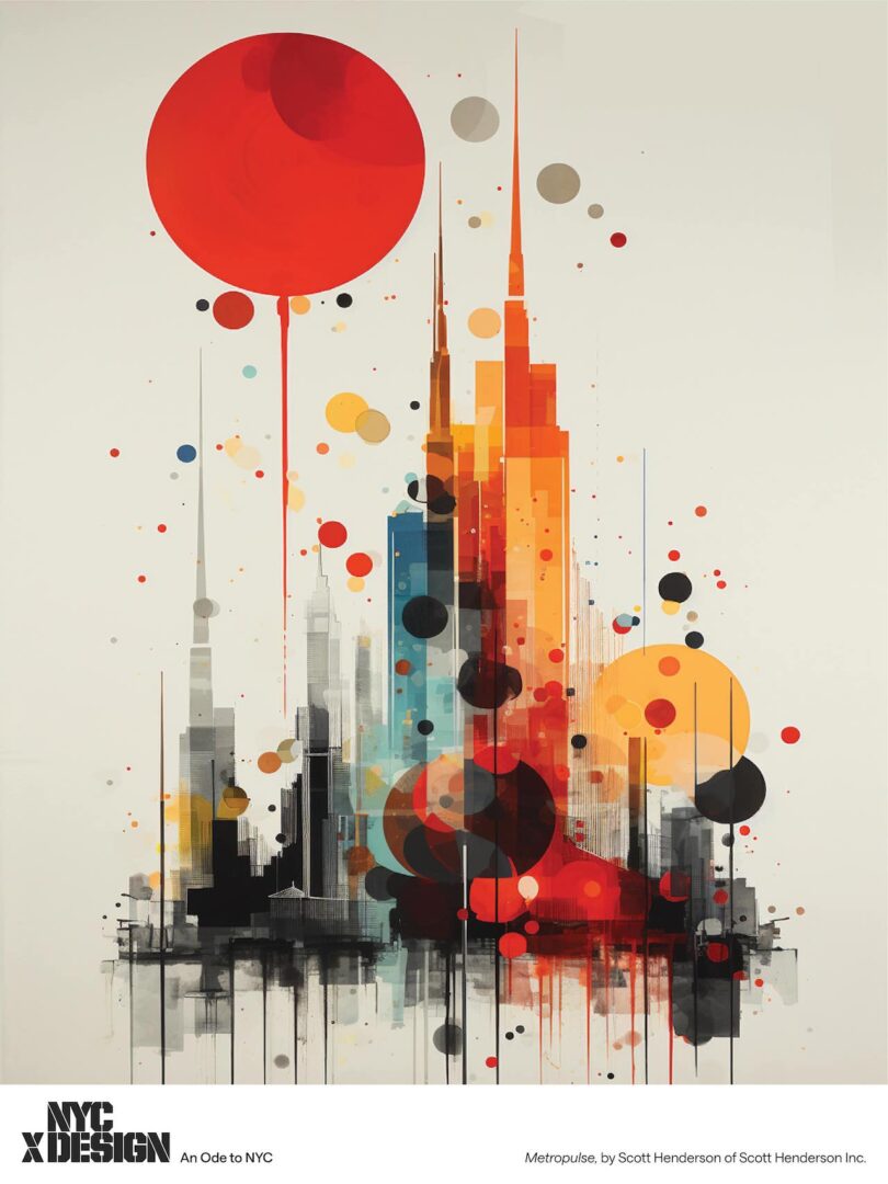 abstract poster of New York