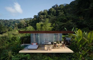 Two Levitating, Rammed Earth Villas in a Costa Rican Jungle