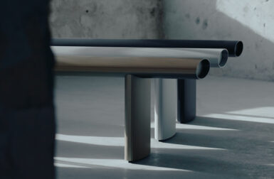 Bello! Is an Extruded Aluminum Bench Inspired by Pasta